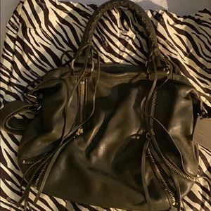 Linea Pelle olive leather purse